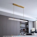 Linear Alabaster Chandelier