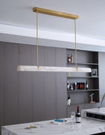 Linear Alabaster Chandelier