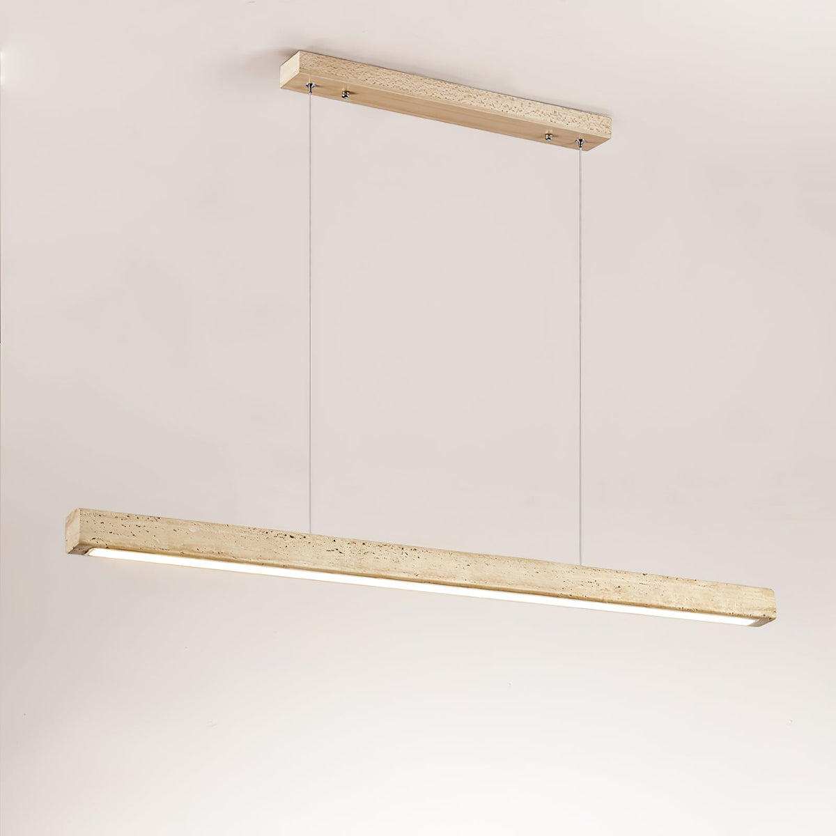 Linear Travertine Pendant Lamp