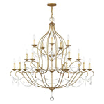 Livex Lighting Chesterfield 46 Inch 30 Light Chandelier Cp90304