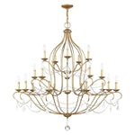 Livex Lighting Chesterfield 46 Inch 30 Light Chandelier Cp90304