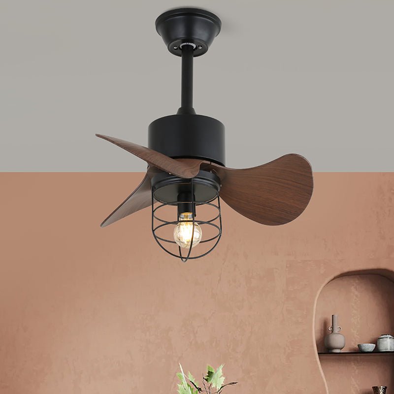 Loft Blade Cage Ceiling Fan Light