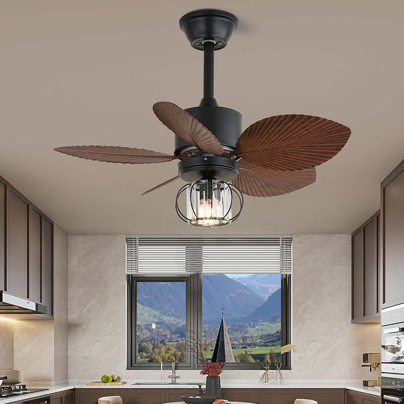 Loft Blade Cage Ceiling Fan Light
