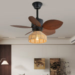Loft Blade Cage Ceiling Fan Light