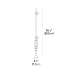 Long Arc Glass Wall Lamp