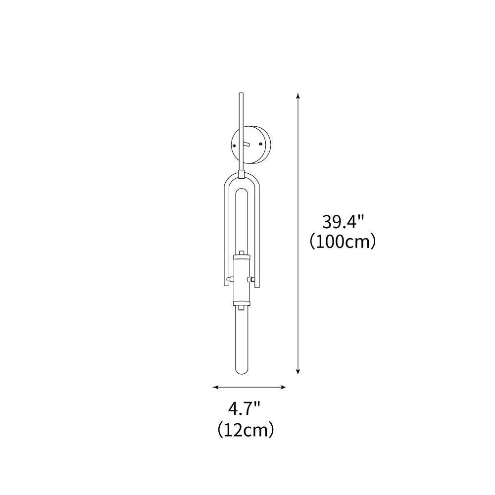 Long Arc Glass Wall Lamp