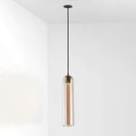 Long Tube Glass Pendant Light