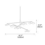 Lotus Leaves Glass Chandelier