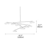 Lotus Leaves Glass Chandelier