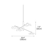 Lotus Leaves Glass Chandelier