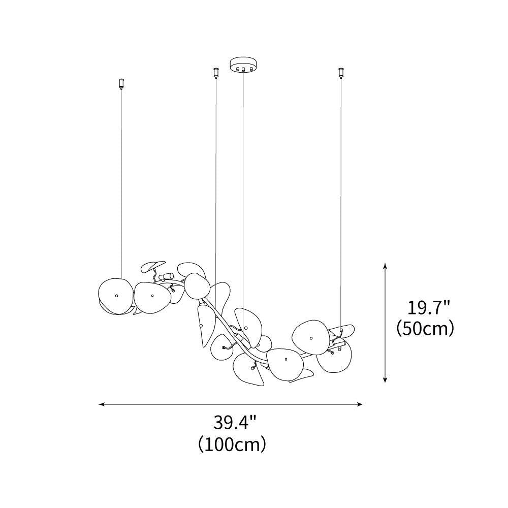 Lotus Petal Chandelier