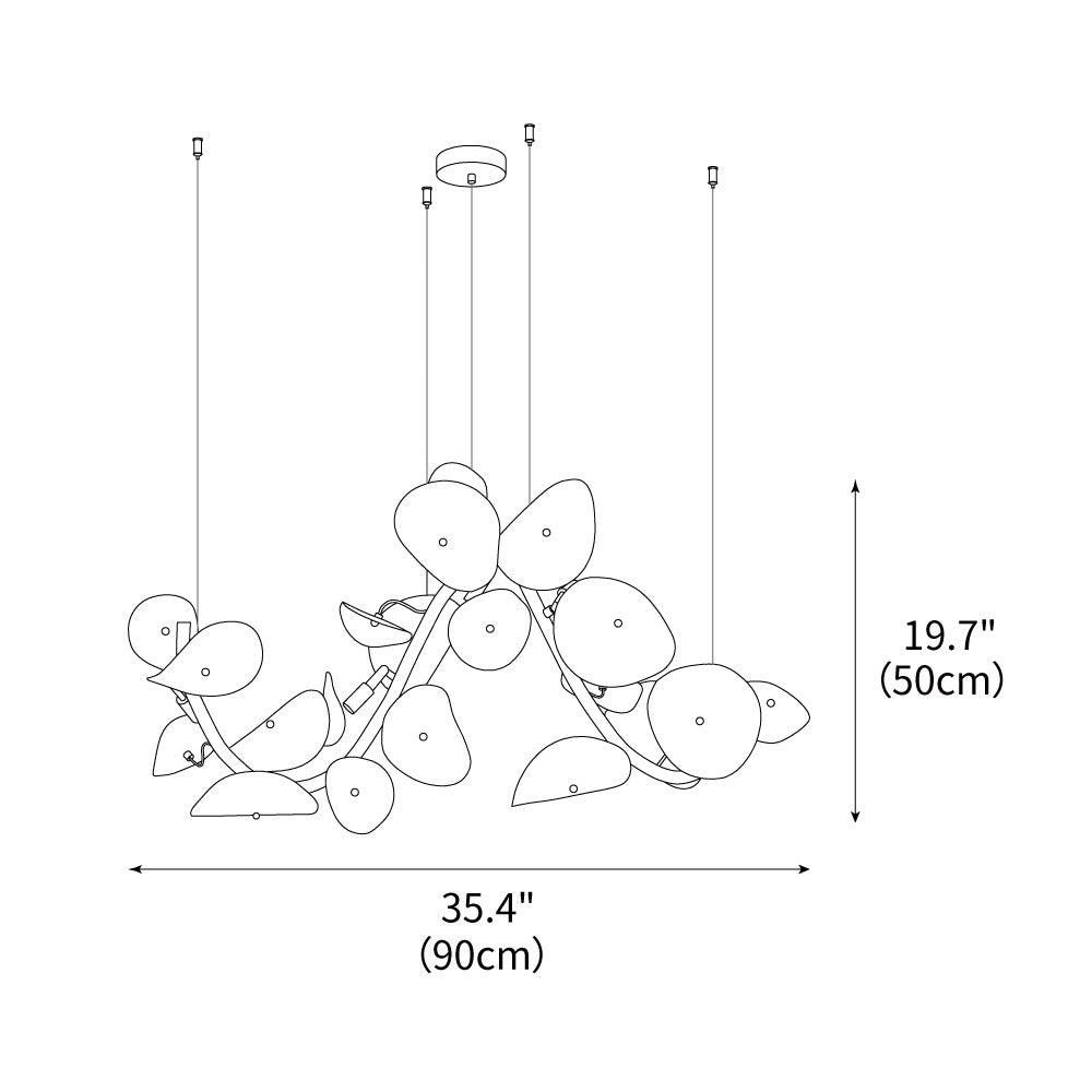 Lotus Petal Chandelier