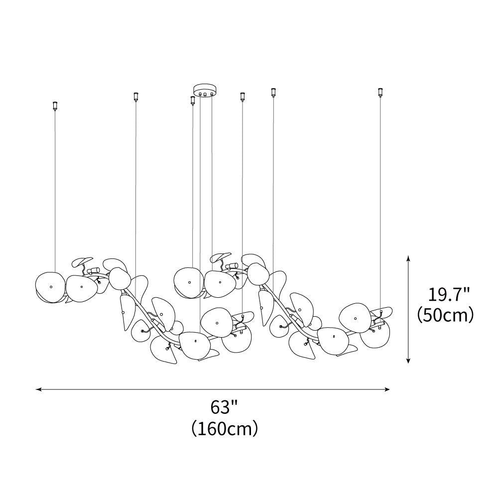 Lotus Petal Chandelier