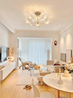 Lotus Leaf Glass Ceiling Lamp