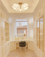 Lotus Leaf Glass Ceiling Lamp