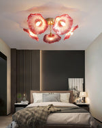 Lotus Leaf Glass Ceiling Lamp