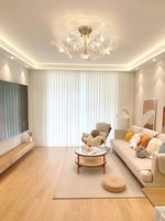 Lotus Leaf Glass Ceiling Lamp