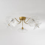 Lotus Leaf Glass Ceiling Lamp