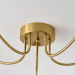 Lotus Leaf Glass Ceiling Lamp