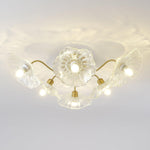 Lotus Leaf Glass Ceiling Lamp