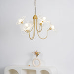 Lotus Leaf Glass Chandelier