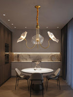 Lotus Leaf Glass Chandelier