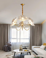 Lotus Leaf Glass Chandelier