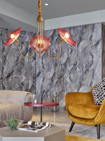 Lotus Leaf Glass Chandelier