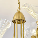 Lotus Leaf Glass Chandelier