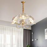 Lotus Leaf Glass Chandelier