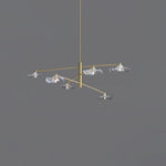 Lotus Leaves Glass Chandelier