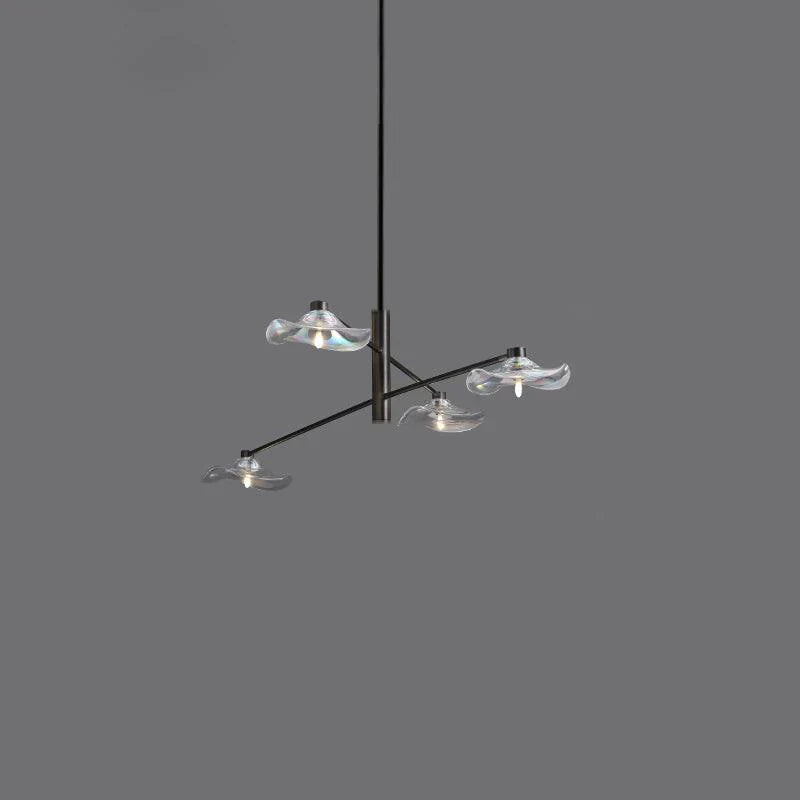 Lotus Leaves Glass Chandelier