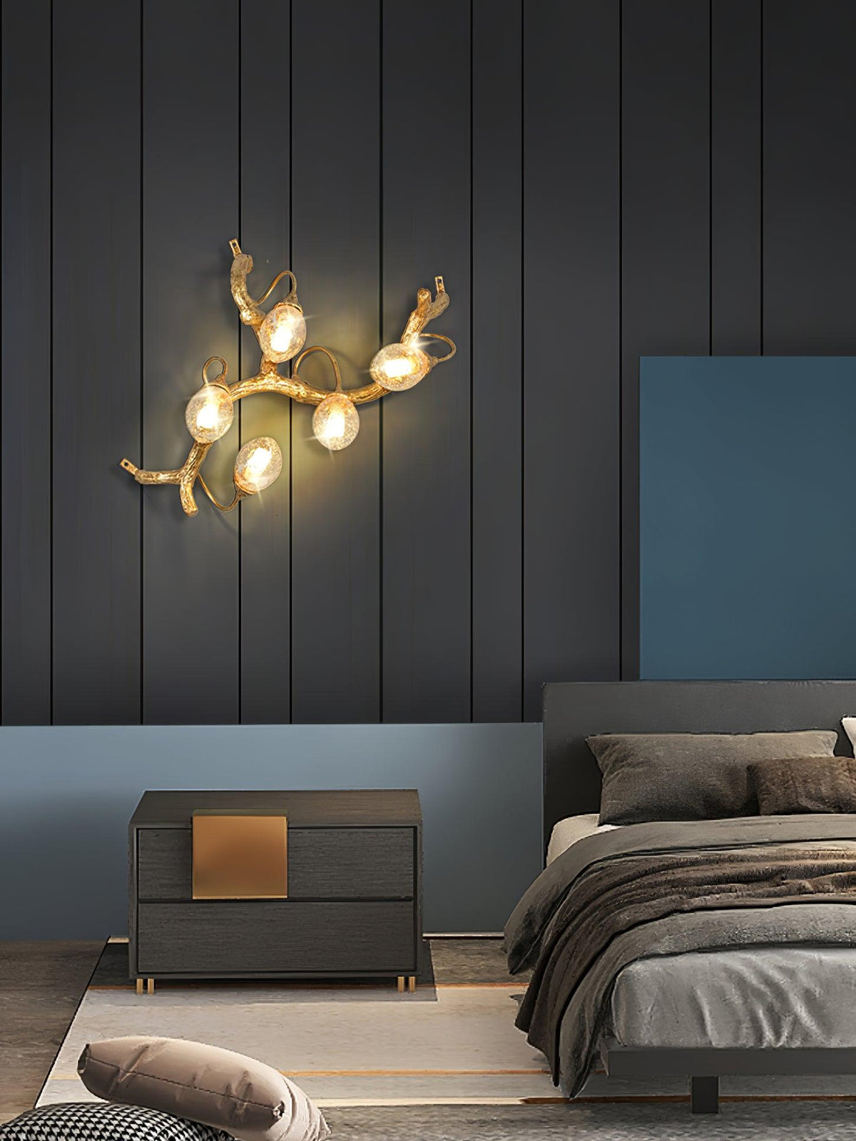 Lotus Seed Right Wall Lamp 15.7"