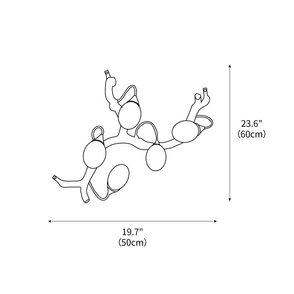 Lotus Seed Right Wall Lamp 15.7"