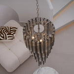 Lucente Noir Spiral Chandelier