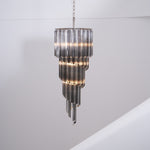 Lucente Noir Spiral Chandelier