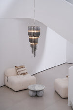Lucente Noir Spiral Chandelier