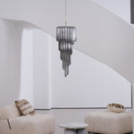 Lucente Noir Spiral Chandelier