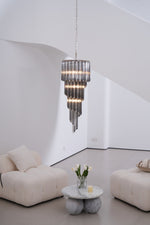 Lucente Noir Spiral Chandelier