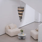 Lucente Noir Spiral Chandelier