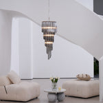 Lucente Noir Spiral Chandelier