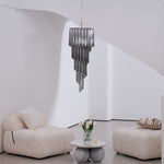 Lucente Noir Spiral Chandelier