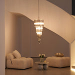 Lucente Noir Spiral Chandelier