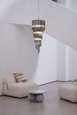 Lucente Noir Spiral Chandelier