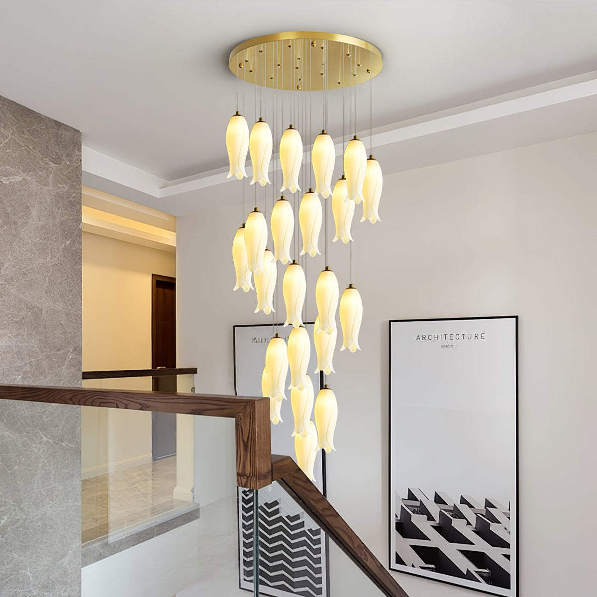 Luma Flora Stairs Chandelier