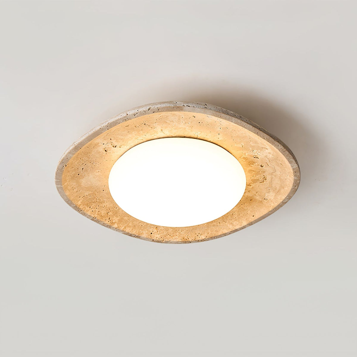 Luma Travertine Ceiling Light