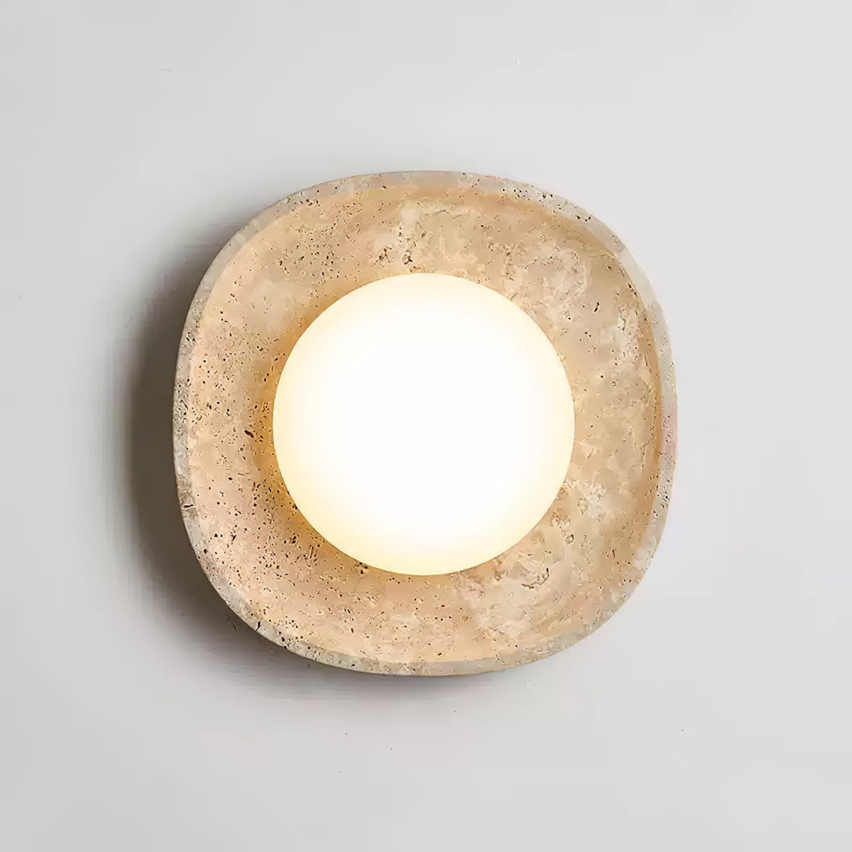 Luma Travertine Ceiling Light
