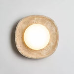 Luma Travertine Ceiling Light
