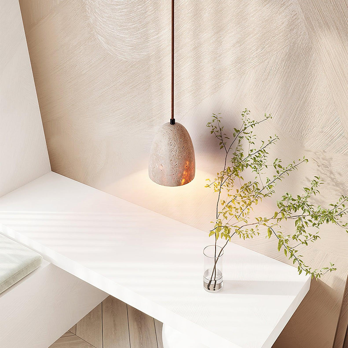 Luminary Stone Pendant Lamp 4.7"