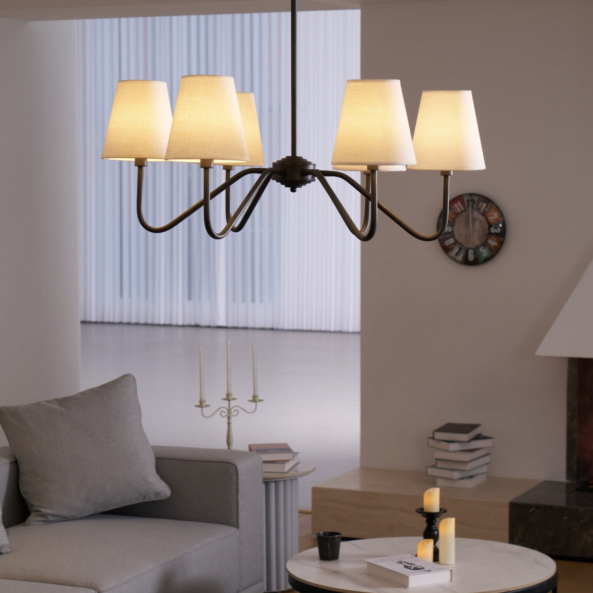 Lumos Black Chandelier